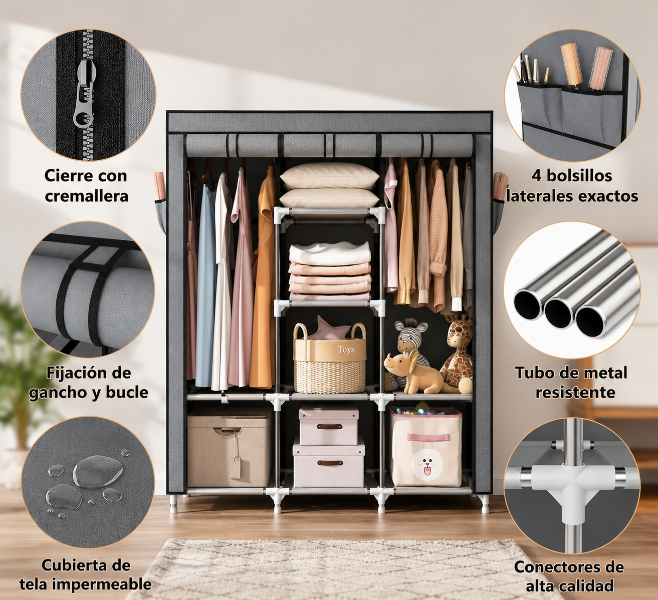 CLOZZY | CLÓSET ORGANIZADOR PLEGABLE