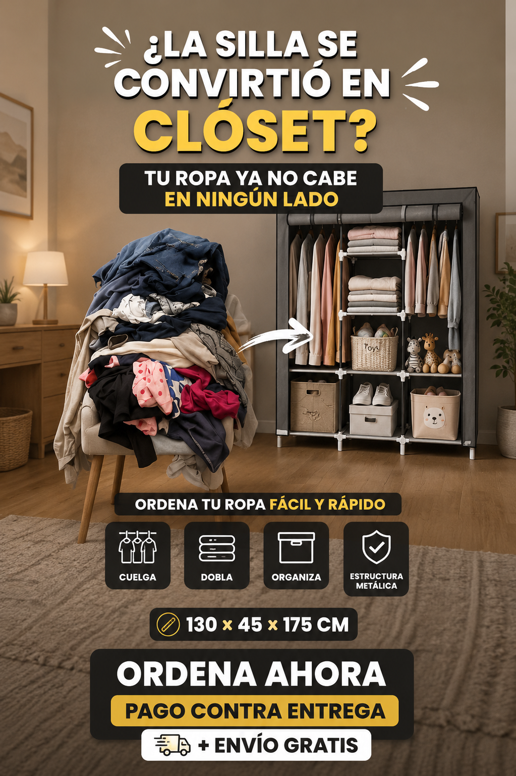 CLOZZY | CLÓSET ORGANIZADOR PLEGABLE