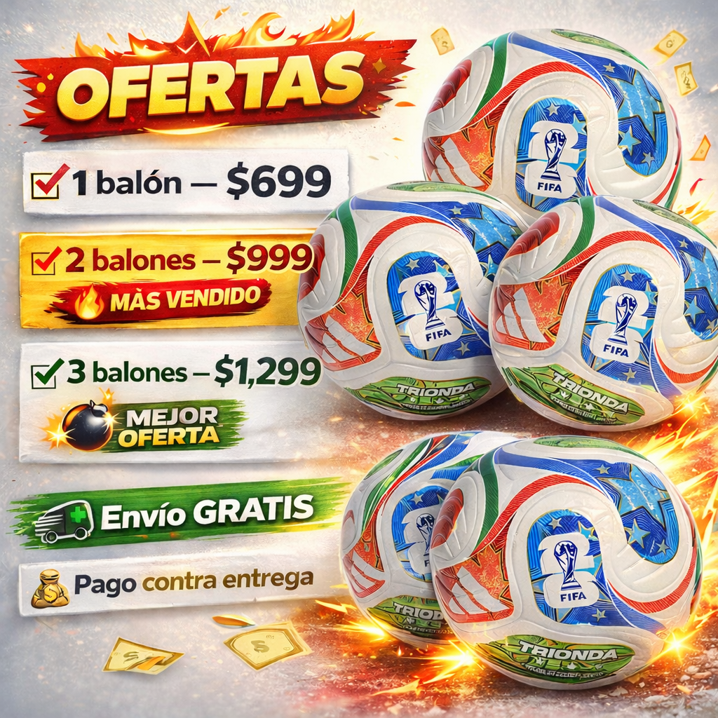 Balón Estilo Mundial ⚽ | Vive el fútbol al máximo🔥