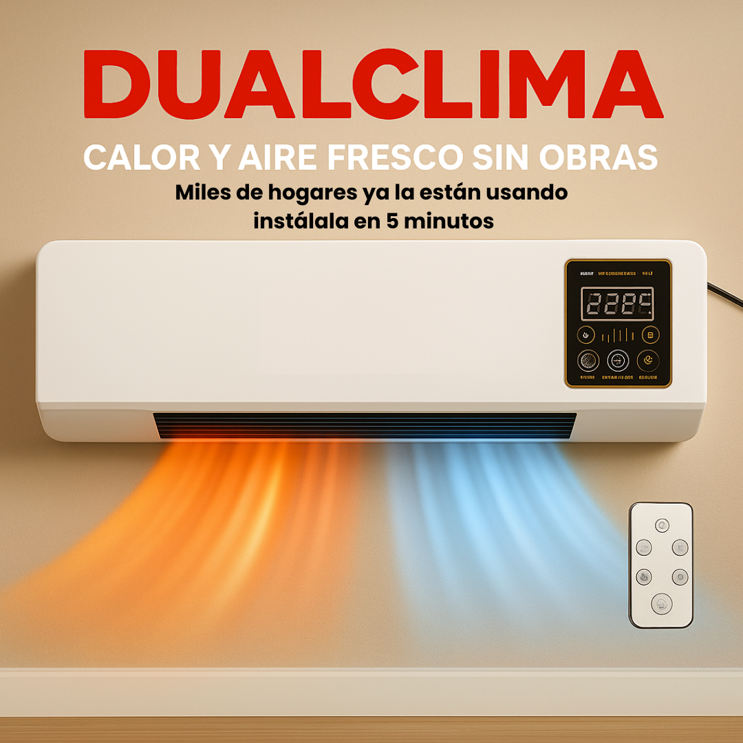 “DUALCLIMA™ – Calor y Aire Fresco sin Instalación - PAGA AL RECIBIR 🚚”