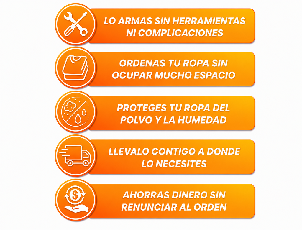 CLOZZY | CLÓSET ORGANIZADOR PLEGABLE